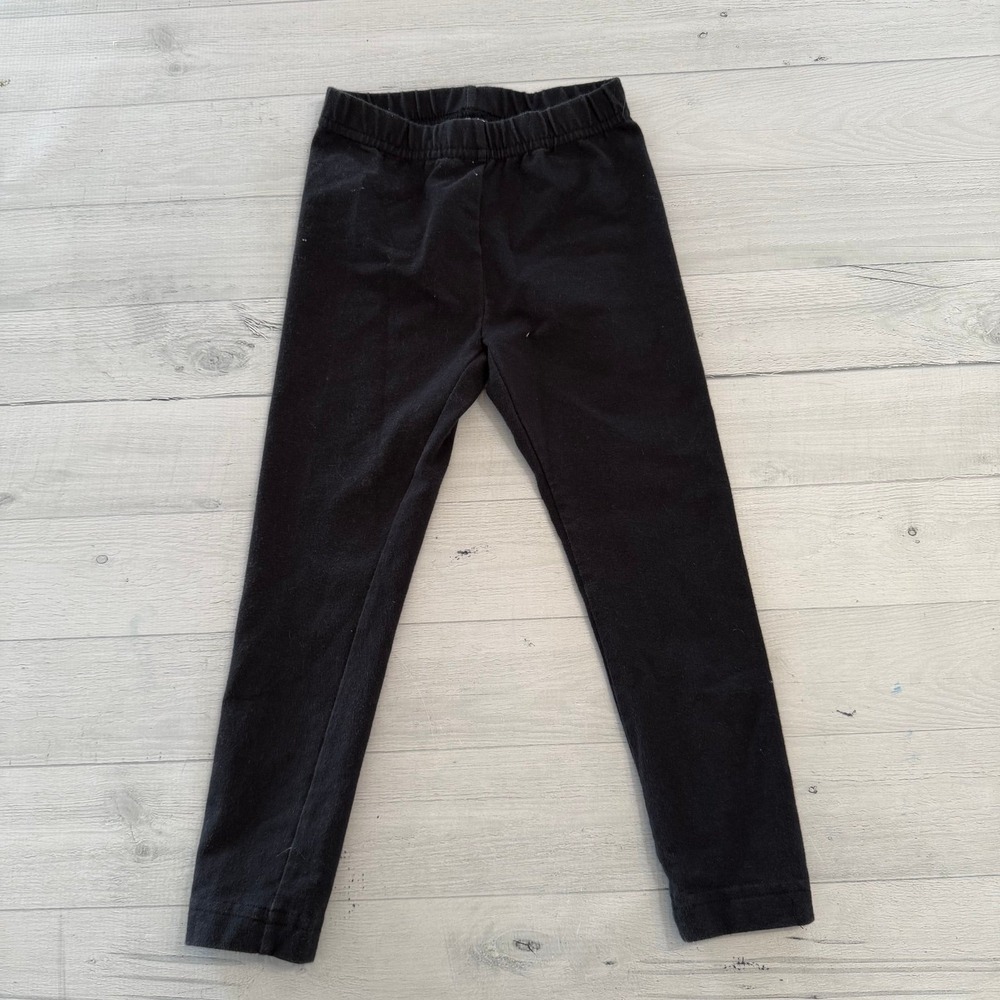 Hanna‎ Andersson girls black leggings 100/4